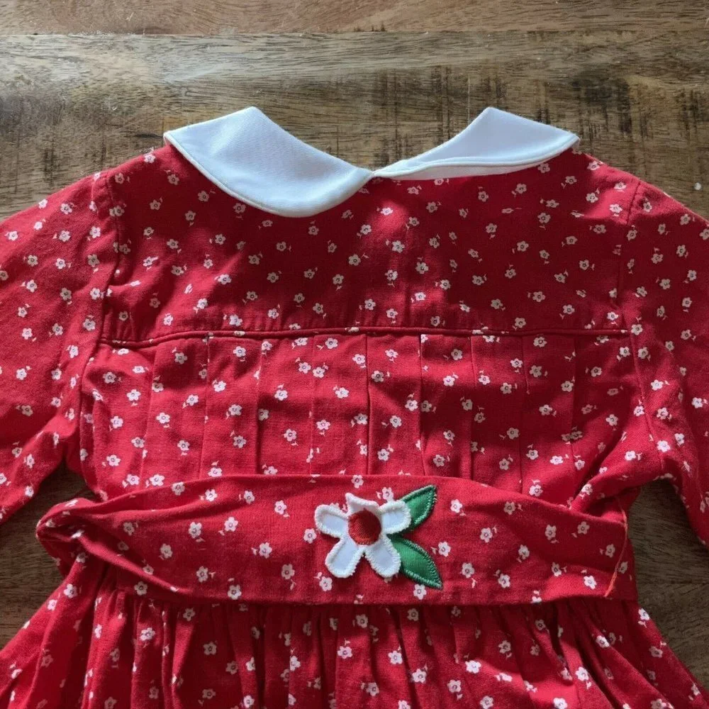 Vintage JANDI Classics Infant Girls Sz 2T Red